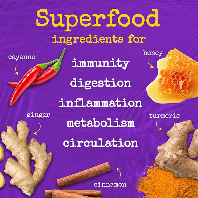 The Twisted Shot | Organic Apple Cider Vinegar Wellness Shots with Ginger Turmeric Honey Cinnamon and Cayenne | Digestion Immunity and Gut Health Support | Ready to Drink | 12 16 oz Bottles