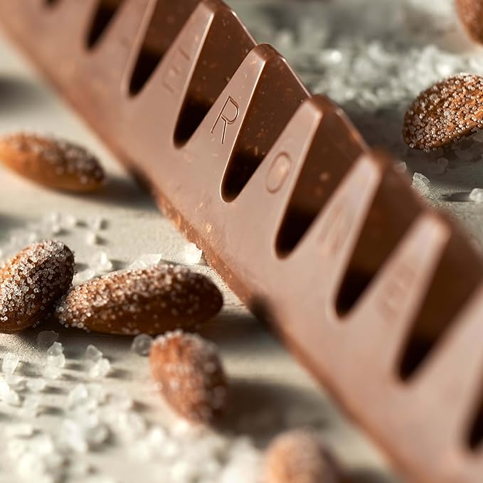 TOBLERONE Assorted Chocolate Bars Variety Pack (Milk Dark White &amp Salted Caramelized Almonds) Bulk Chocolate 12 - 3.52 oz Bars