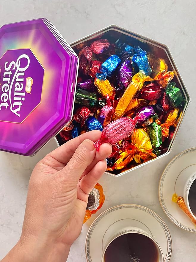 Quality Street Chocolate Tin (1 Unit Per Order) - Gourmet Christmas Gift for the Holidays