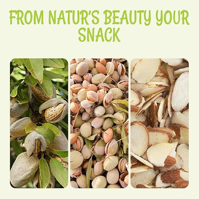 Oh! Nuts Raw Natural Sliced Almonds - 100% Natural - Sliced Almonds - 1.5 lb - Almonds Raw - Packed in New York Zip-Seal Bag for Exceptional Freshness