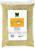 PACIFIC Organic Petfood Organic Feed Millet - Millet Bird Seed | Rich with Fiber &amp Minerals | USDA and CCOF Certified | Packed in USA (5 Pound (Pack of 1))
