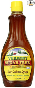 Maple Grove Farms Sugar Free Syrup Butter Flavor 12 Ounce (Pack of 12)