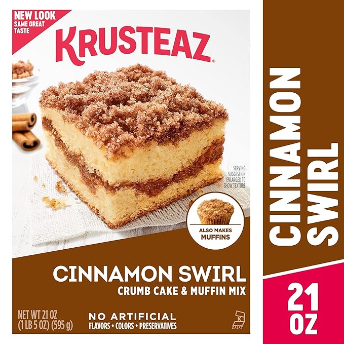 Krusteaz Variety PackCinnamon Swirl Crumb(21 oz)Cranberry Orange Muffin Mix (18.6 oz)Wild Blueberry Muffin Mix (17.1 oz) (3 CT)