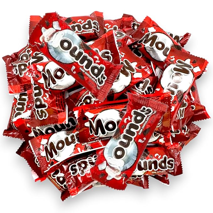 Decadent Coconut and Dark Chocolate Candy Bars-1.5 lbs Individually Wrapped Creamy Coconut Enveloped In A Dark Chocolate Shell-Perfect for Snacks Parties and Gifts(24 oz)