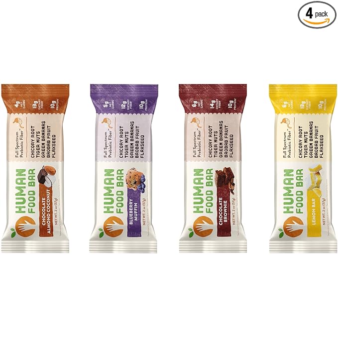 Human Food Bar Sampler Pack (4 Bars)