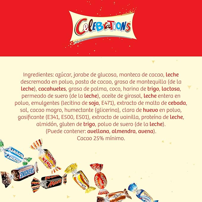 Mars Bonbons assortis Célébrations en boîte octogonale - 385 g