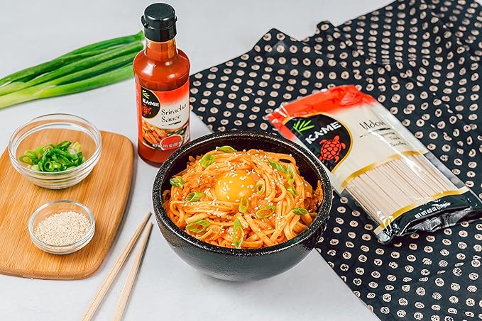 KA-ME Japanese Udon Noodles Pack of 72 - Dry Udon Noodle Bulk For Delicious And Authentic Quick Meals