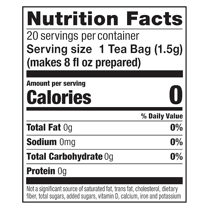 Lipton 100% Natural Green Tea 20 Count (Pack of 6)