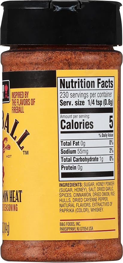 Weber Fireball Whiskey Flavored BBQ Seasoning 6.5 Ounce (Pack of 6)