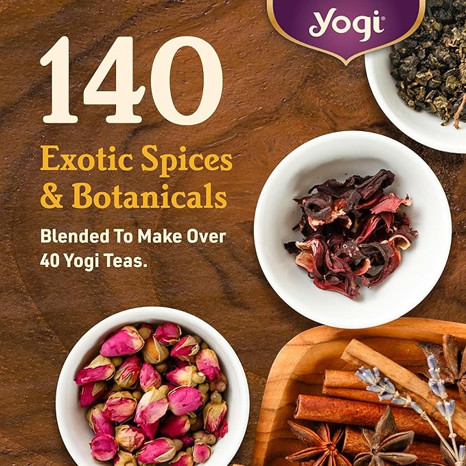 Yogi Tea Elderberry Lemon Balm Immune &amp Stress Tea - 16 Tea Bags per Pack (6 Packs) - Organic Immune Support Tea - Includes Ashwagandha Root Lemon Balm Leaf Lemongrass Licorice Root &amp More.