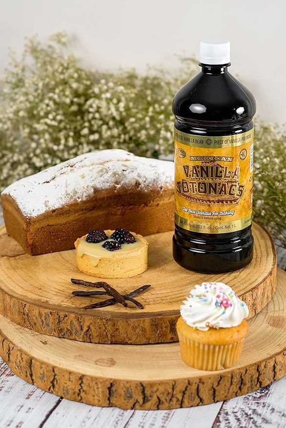 Mexican Vanilla Totonac’s Bottle - Pure Imported Vanilla Extract (Dark: 1 Liter / 33.2 Fl Oz (Pack of 1))