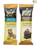Peanut Butter Dark Chocolate &amp Sea Salt New and Improved Glo Vegan Protein Bars 12g of Plant-Based Protein with Only 3g of Sugar Pack of 72
