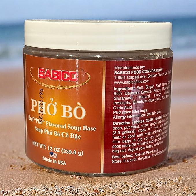 2 Packs - Beef Pho Soup Base - Cot Pho Bo - 10 Oz per Jar with 2 Jars per Order - Product of USA