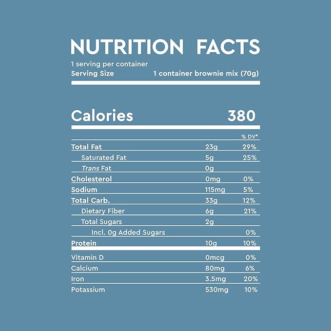 Duncan Hines Keto Friendly Brownie Mix Cup Walnut Fudge Zero Added Sugar Gluten Free 2.5 oz. (Pack of 12)