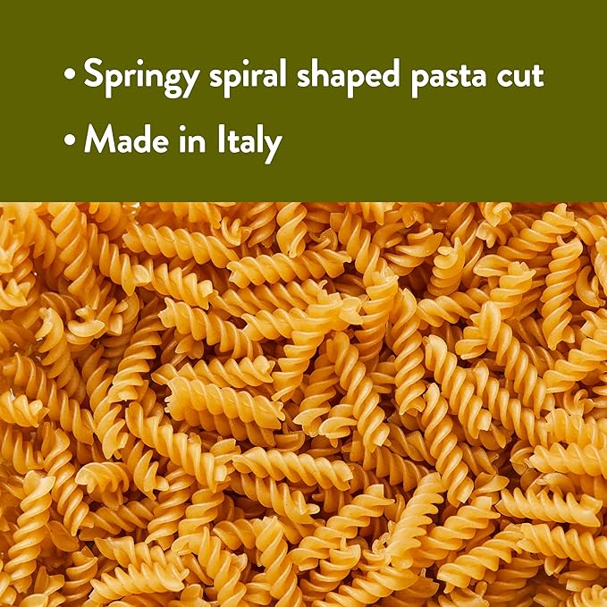 DeLallo Gluten Free Fusilli Brown Rice Pasta Non-GMO All Natural Made in Italy Kosher Tree Nut Free 12 Ounce Bag (4 Pack)