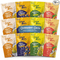Dozy Oats Overnight Oatmeal Packets Fruity Faves Variety Box with Rolled Oats Chia Seeds Date Powder and Dried Fruit. Gluten-Free Natural Source of Protein and Fiber 12-Pack