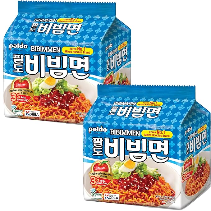 Paldo Bibim Men Oriental Style Noodle 4.59 Oz (Pack of 10)