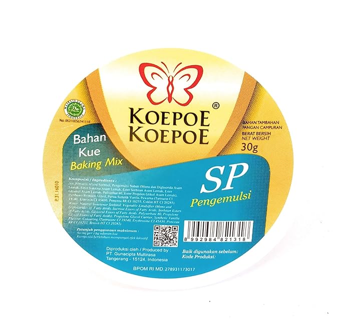 Koepoe-koepoe Baking Mix SP Emulsifiers 30 Gram (Pack of 6)