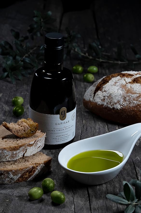 Garisar High In Polyphenol Premium Olive Oil (&gt600 ppm) Low Acidity (max 0.2%) Organic Agriculture September 2022 Early Harvest Hand Picked Cold Pressed