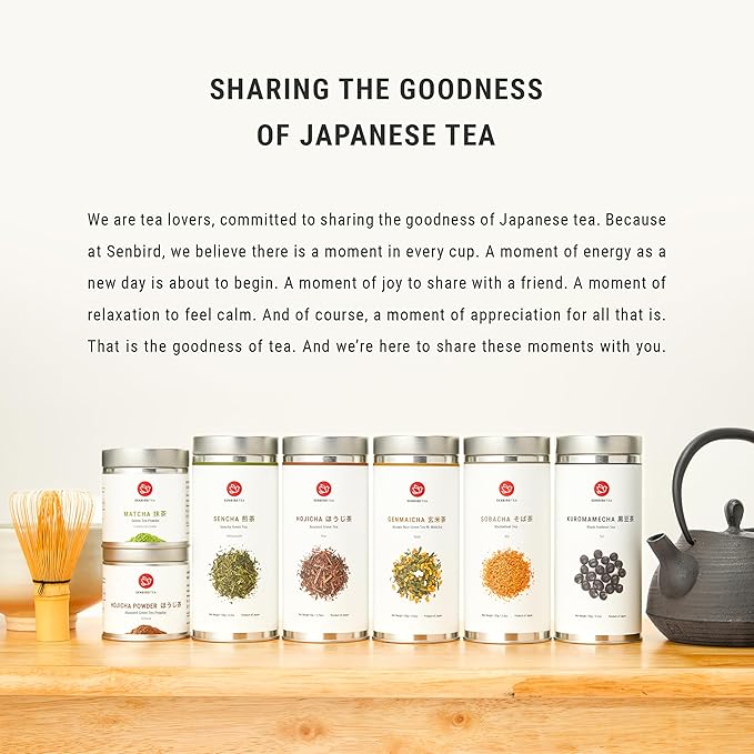Senbird Premium Sencha - Japanese Green Tea - From Shizuoka Japan - Loose Leaf Tea In Airtight Tea Tin (3.5oz/100g)