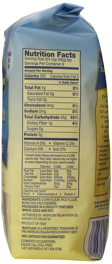 Heartland Gluten Free Fusilli 12 Ounce (Pack of 6)
