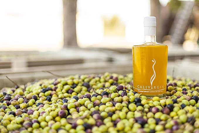 Calivirgin Premium Extra Virgin Olive Oil (1 Gallon Refill Bottle) - Organically and Sustainably Produced in California - Gold-Medal Winner