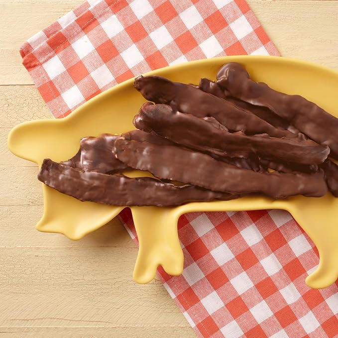 Muddy Pigs Chocolate Covered Bacon Strips - 6 Hickory Smoked Bacon Strips - Gourmet Artisan Chocolates Made Fresh in Iowa