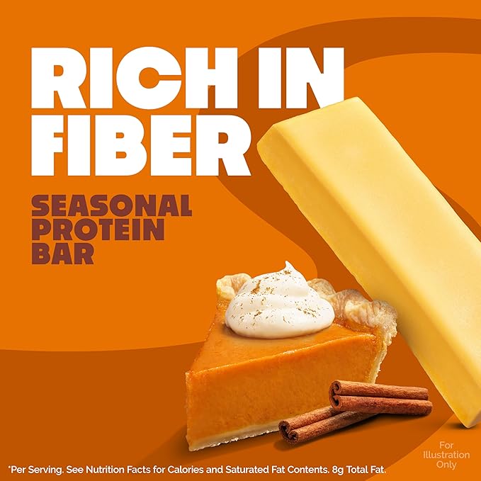 Quest Nutrition Pumpkin Pie Protein Bar 20g Protein 4g Net Carb 1g Sugar Gluten Free 12 Count