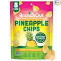 BranchOut Pineapple Chips No Sugar Added Real Dried Pineapple Chunks GentleDry Better than Freeze Dried Pineapple Healthy Vegan Snacks for Kids &amp Adults 1.5 oz (Pack of 8)