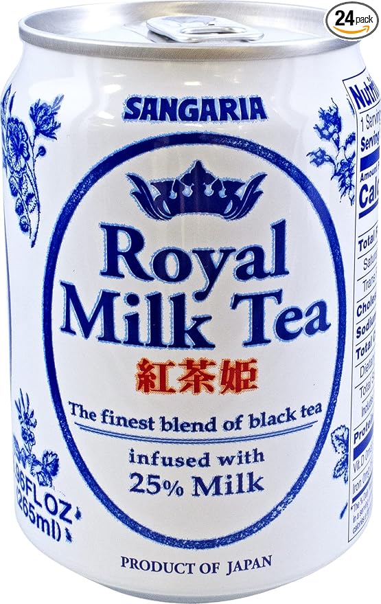 SANGARIA Royal Milk Tea 8.96 Fluid Ounce (Pack of 24)