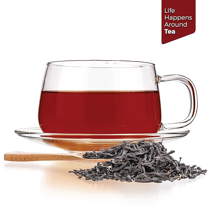 Teayra - Keemun Mao Feng - Premium Chinese Black Loose Leaf Tea - Perfect English Breakfast Tea - Energy Boost - Caffeine Bold - 220g (8-ounce)