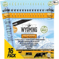 Wyoming All-Natural Grass-Fed Beef Sticks Bulk-Nitrate Free Jerky Meat Stick-No Artificial Ingredients-Clean Tasty Meat Snacks-Angus Beef Sticks Individually Wrapped-16pk