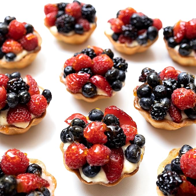 Crumble Crate - Mini Fruit Tarts with Vanilla Pastry Cream DIY Baking Set/Kit. All pre-measured ingredients and essential baking tools Gift Idea Baking Gift Sets