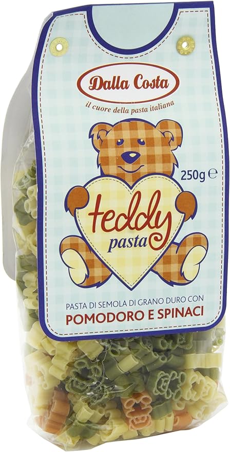 Dalla Costa Teddy Bear Shapes Pasta 250 g (Pack of 6)