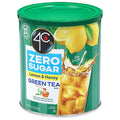4C Zero Sugar Powdered Drink Mix Cannisters Green Tea 1 Pack 22 Quarts Family Sized Cannister Low Calorie Thirst Quenching Flavors