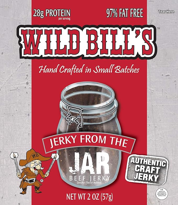 Wild Bill’s Hickory Smoked Beef Jerky From The Jar 2 Ounce Pack (3 count)