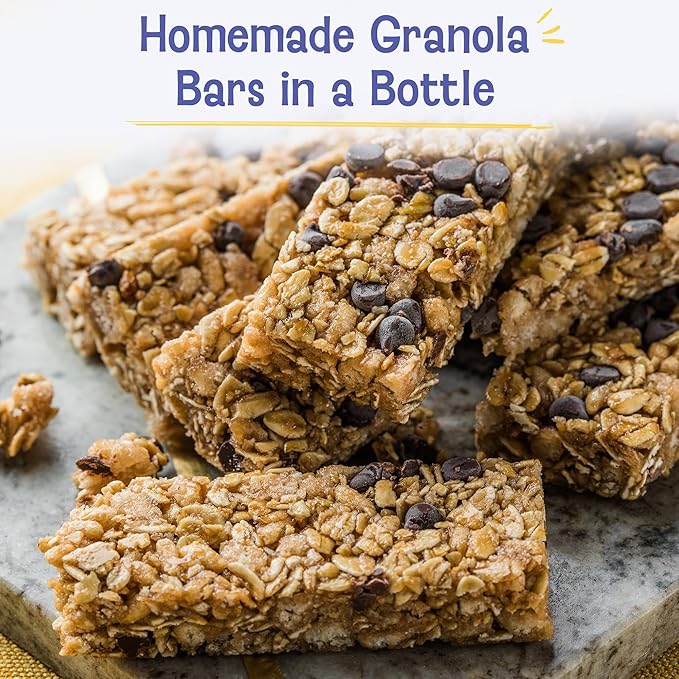 Baketivity Chocolate Granola Mix Duff in a Bottle Granola Bar Baking Kit for Kids and Adults Premeasured Ingredients like Oats Banana Chips Vanilla Sugar Unsweetened Coconut and Chocolate Chips 6 Pack