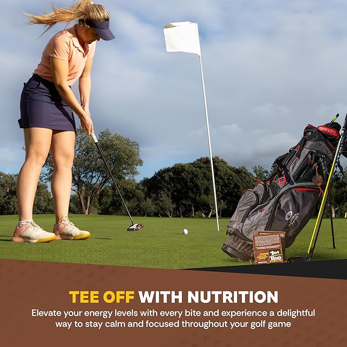 1st Tee Plus+ Chocolate Peanut Bars Great Snack bar to Keep you Cool &amp Focused when Playing your Favorite Sport | Healthy Snacks Golf Nutrition Bar 25.32-Ounce box (12 count)