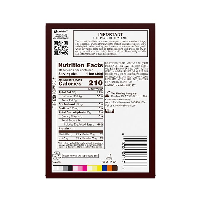 HEATH Chocolatey English Toffee Candy Bars 1.4 oz (18 Count) (Pack of 2)