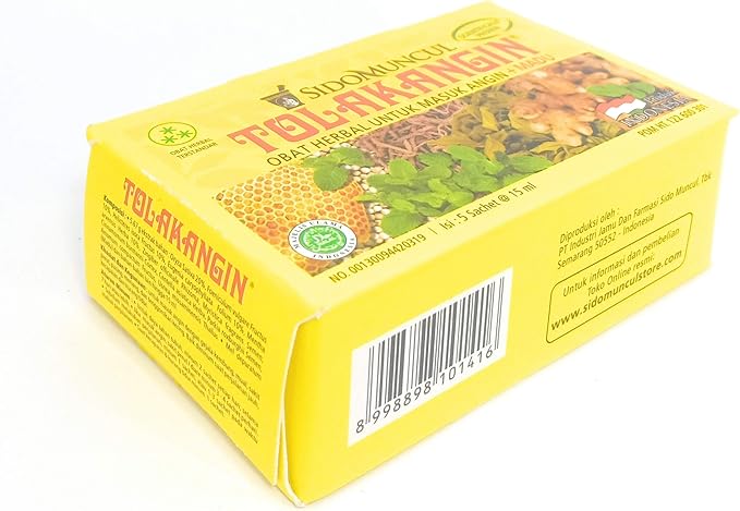 Sido Muncul Tolak Angin Herbal with Honey 5-ct 75 Ml (Pack of 9)
