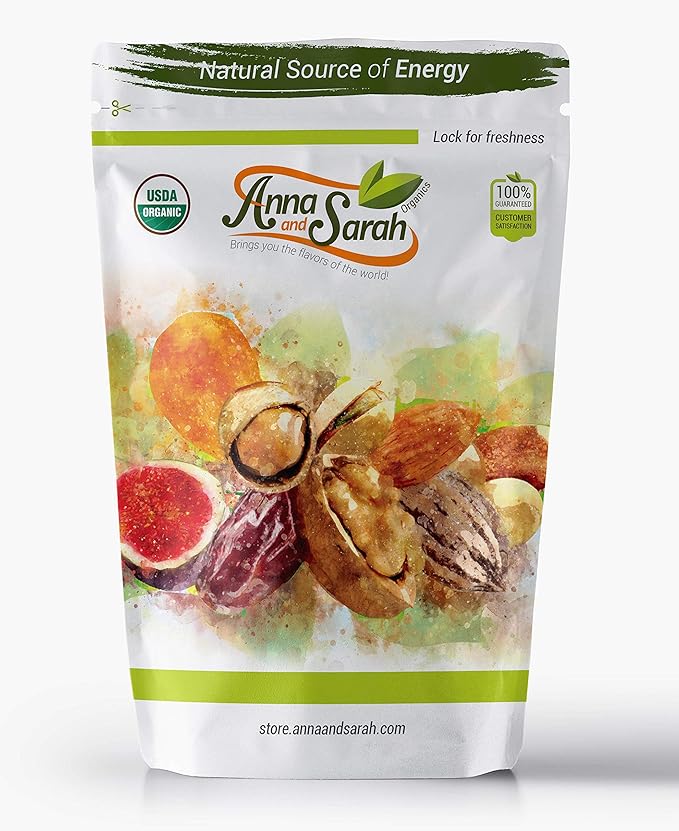 Anna and Sarah Organic Dried Turkish Figs No Sulfur No Sugar Added All Natural in Resealable Bag 5 Lbs