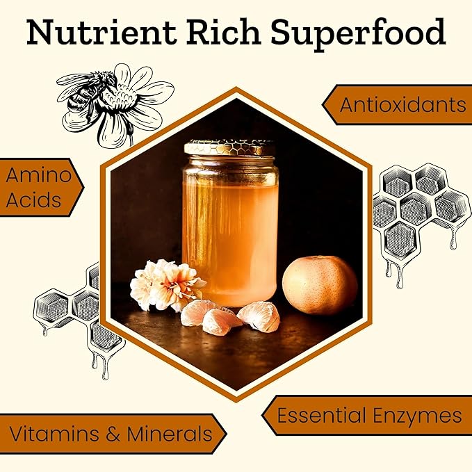 Altay Raw Flower Honey - 100% Pure Unfiltered Unpasteurized Ethically Sourced - Glass Jar 908g / 35.2oz