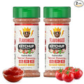 Flavor God 2 Bottles Ketchup Seasoning Mix Natural Healthy Spice Blend For Grilling Chicken Beef Seafood Vegetables Salad Tacos Pizza &amp Burgers Kosher Gluten &amp Dairy Free Vegan Keto F