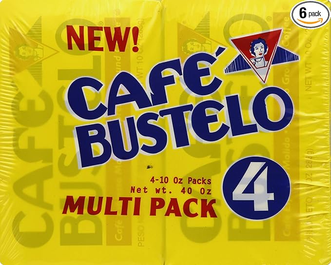 Café Bustelo Coffee Espresso Ground Coffee Brick 10 Ounces 6 Count