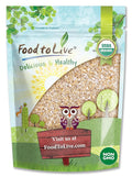 Food to Live Gluten Free Organic Oat Bran 3 Pounds – A Nutritional Powerhouse High Fiber Hot Cereal Milled from High Protein Oats. Non-GMO Kosher.
