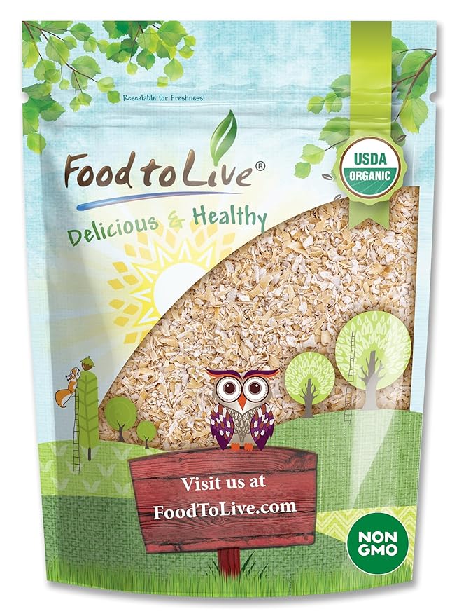 Food to Live Gluten Free Organic Oat Bran 3 Pounds – A Nutritional Powerhouse High Fiber Hot Cereal Milled from High Protein Oats. Non-GMO Kosher.