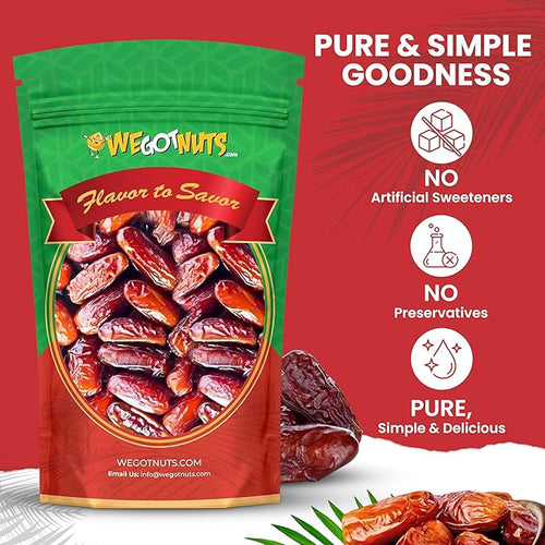 5 Pounds Of Dates Pitted (80oz) No Added Sugar Non GMO Kosher CertifiedHealthy Snack for Kids &amp Adults