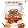 Earnest Eats Superfood Oatmeal – Maple Almond Cinnamon – Vegan Gluten-Free 6g Plant Protein 4g Fiber No Added Sugar 48 Servings Total (6 Pack)