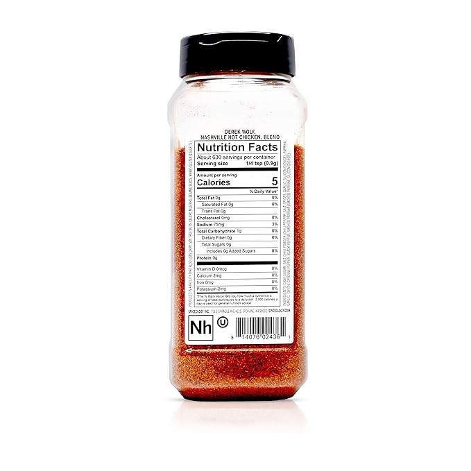 Spiceology – Derek Wolf Nashville Hot Chicken Seasoning – Spicy BBQ Rub for Chicken Wings Pork Chops Shrimp Steak and More – Bold and Flavorful Nashville Hot Seasoning – 20 oz (Pack of 2)