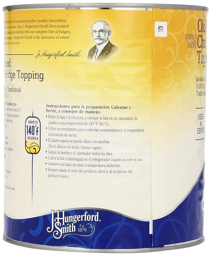 J. Hungerford Smith Hot Fudge Topping Old Fashion 127 Ounce